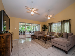 The family room opens to the lanai.